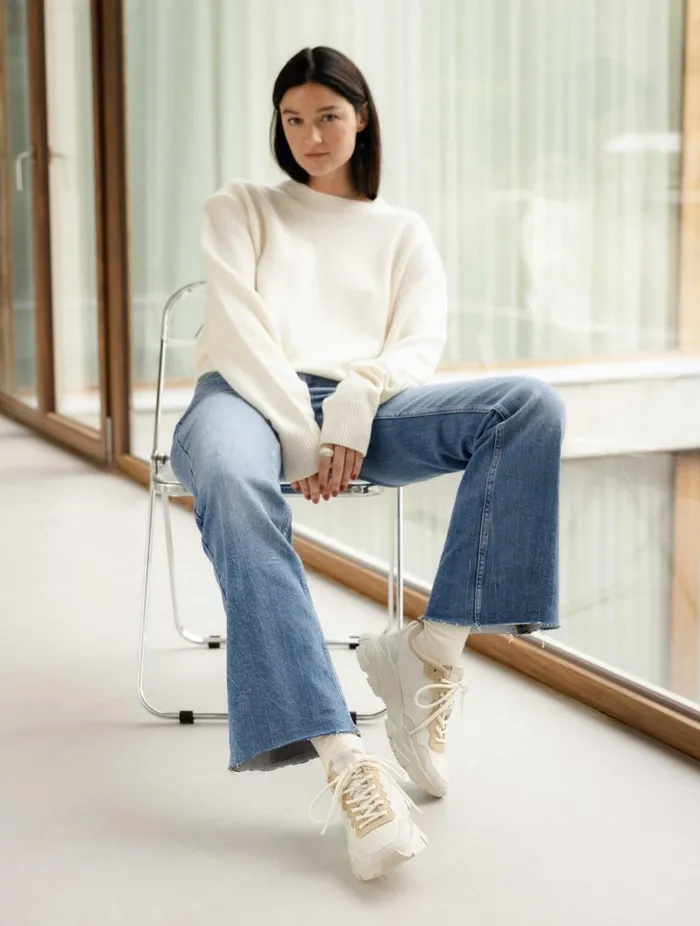 Women Sneakers Bobbies Rinjani Off White and Milos Beige Women Sneakers Bobbies Rinjani Off White and Milos Beige