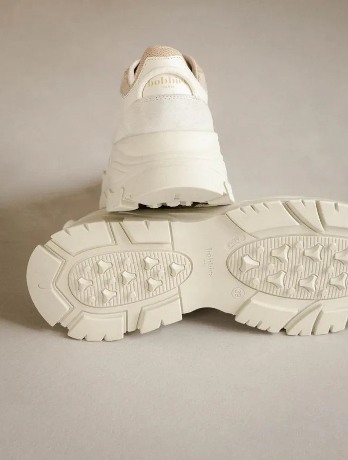 Women Sneakers Bobbies Rinjani Off White and Milos Beige Women Sneakers Bobbies Rinjani Off White and Milos Beige