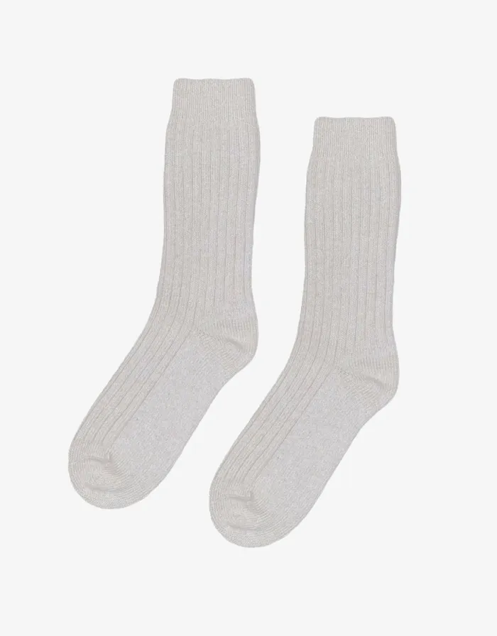 Women Socks Colorful Standard Merino Wool Blend Sock Heather Grey