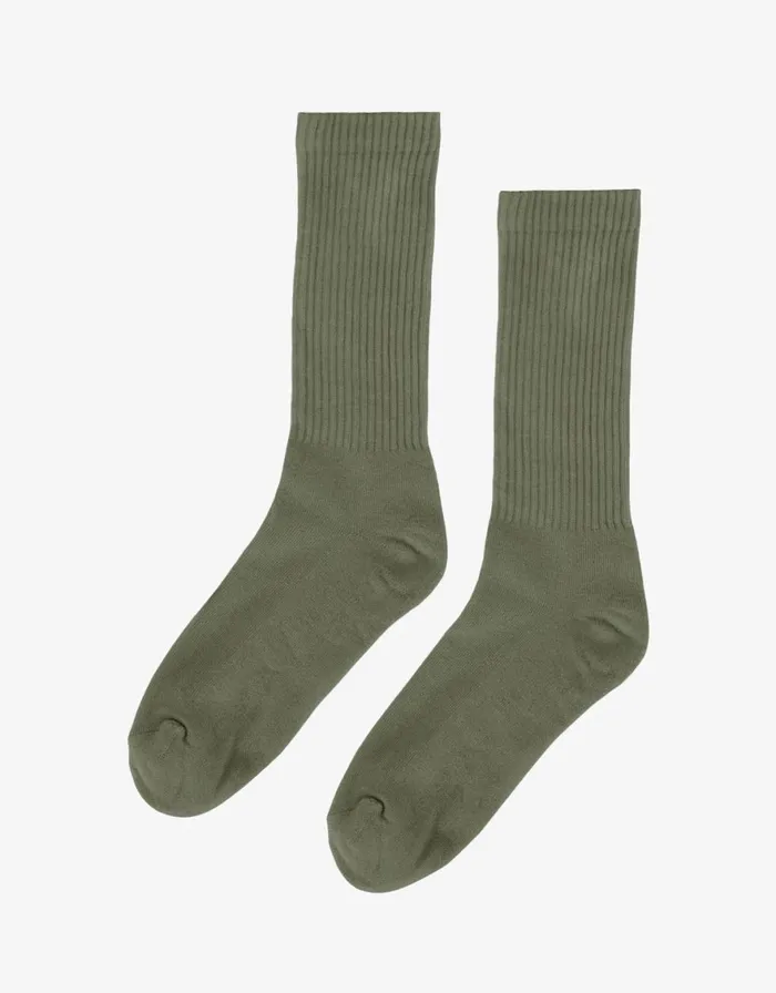 Women Socks Colorful Standard Organic Active Sock Dusty Olive