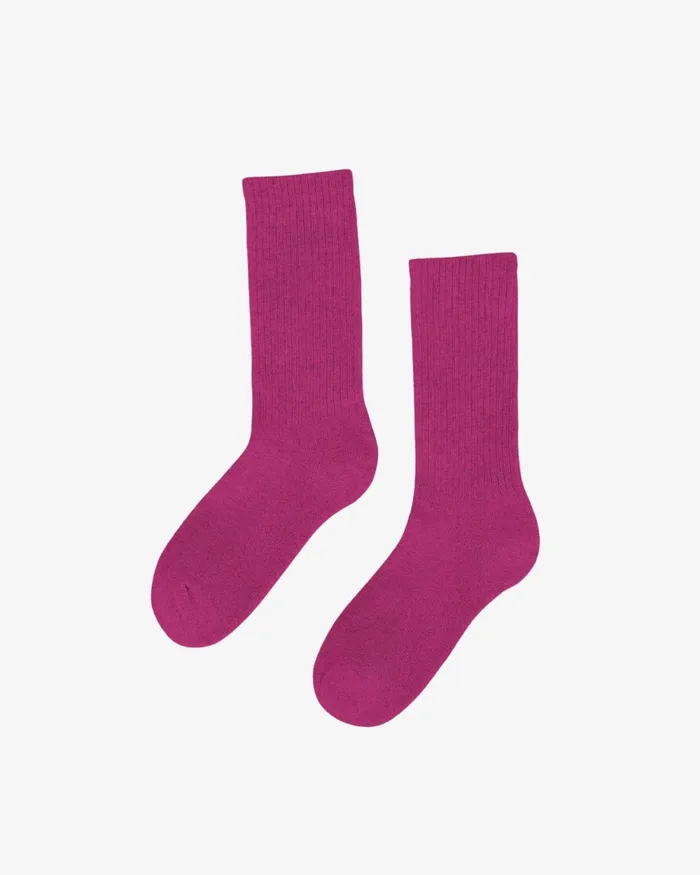 Women Socks Colorful Standard Organic Active Sock Magenta Blaze