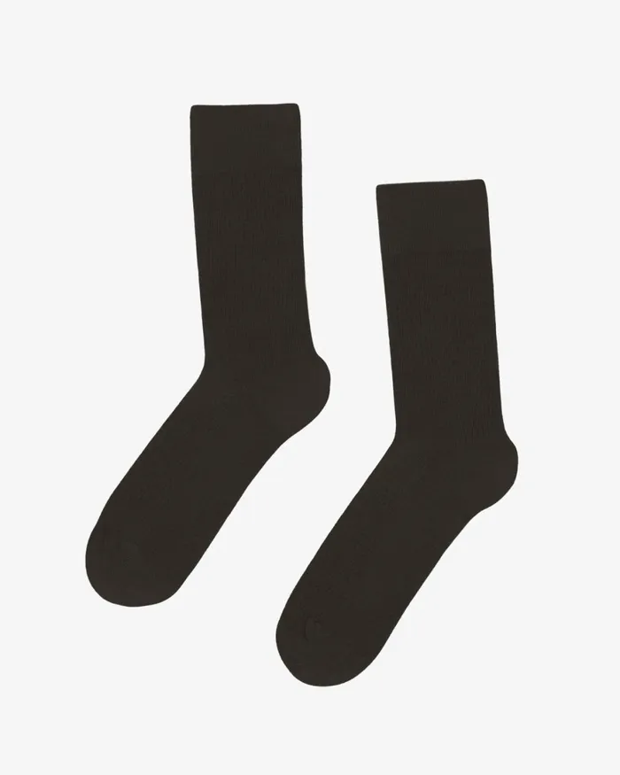Women Socks Colorful Standard Women Classic Organic Sock Coffee Brown