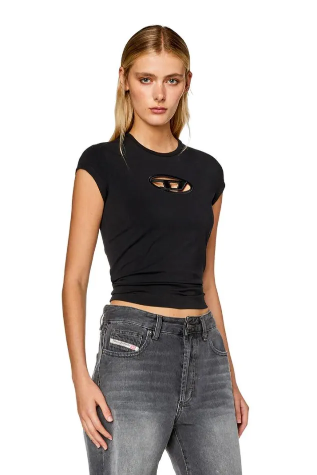 Women TAngie Black Diesel Tshirts And Tops Women TAngie Black Diesel Tshirts And Tops