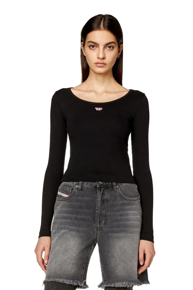 Women TBalletD Black Diesel Tshirts And Tops Women TBalletD Black Diesel Tshirts And Tops