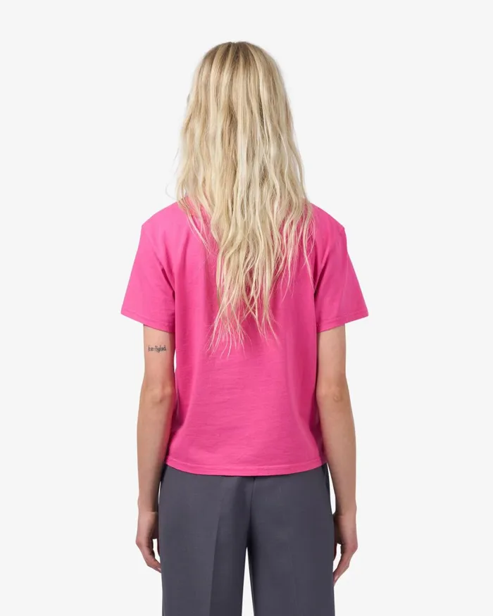Women TShirts Colorful Standard Organic Boxy Crop Tee Purple Haze