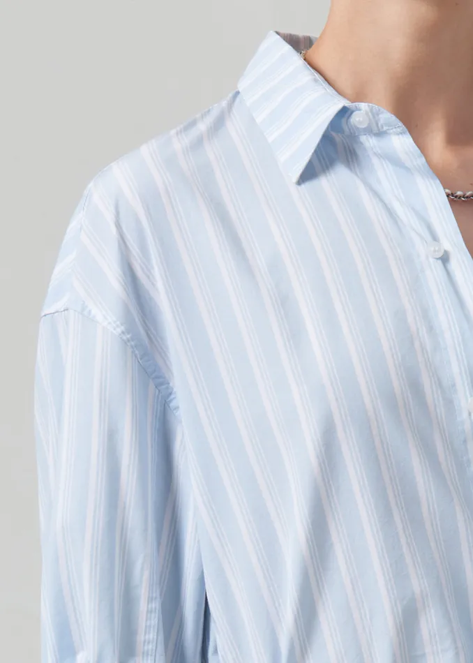 Women Tops Citizens Of Humanity Kayla Shirt In Marino Stripe