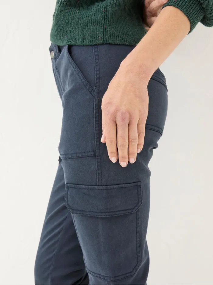 Women Trousers and Leggings Fat Face Hythe Blue Cargo Trousers