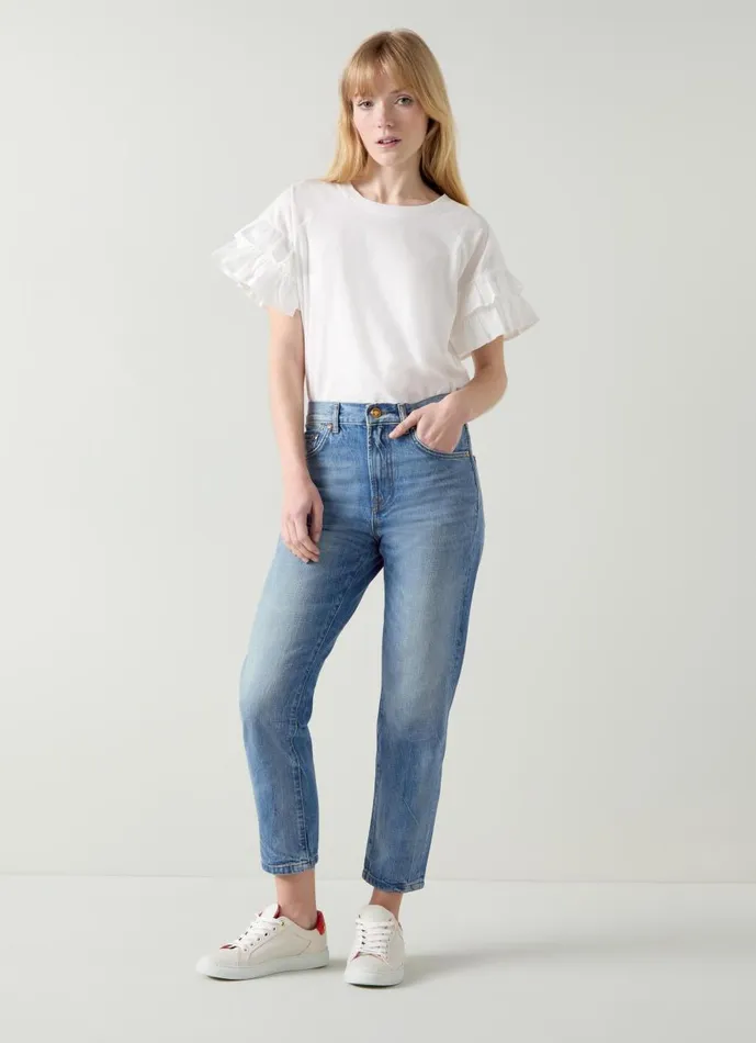 Women Trousers LKBennett Fara Mid Indigo Denim Cropped Jeans Indigo Women Trousers LKBennett Fara Mid Indigo Denim Cropped Jeans Indigo