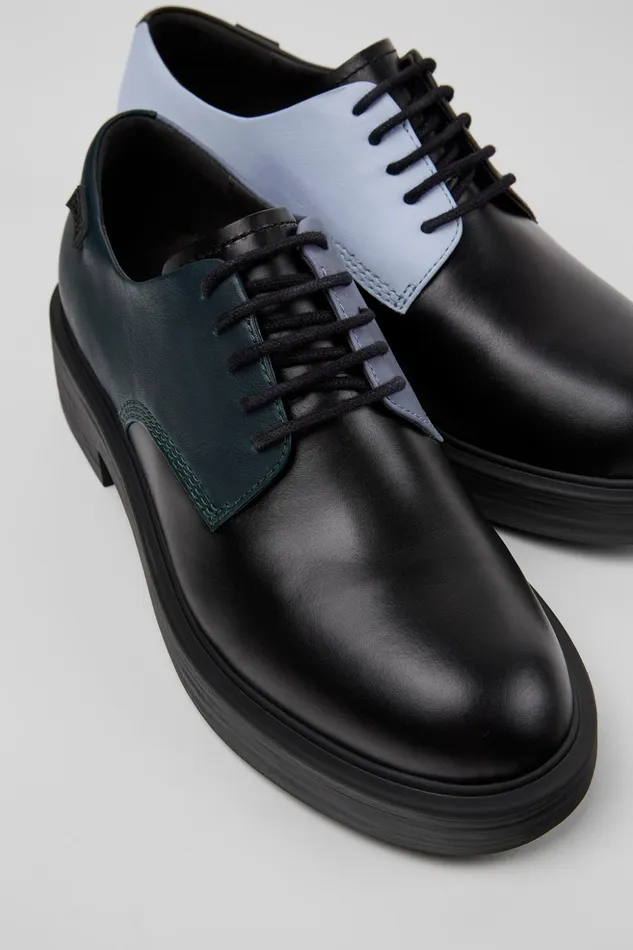Women Twins Multicolored Leather Shoes Camper Formal Shoes