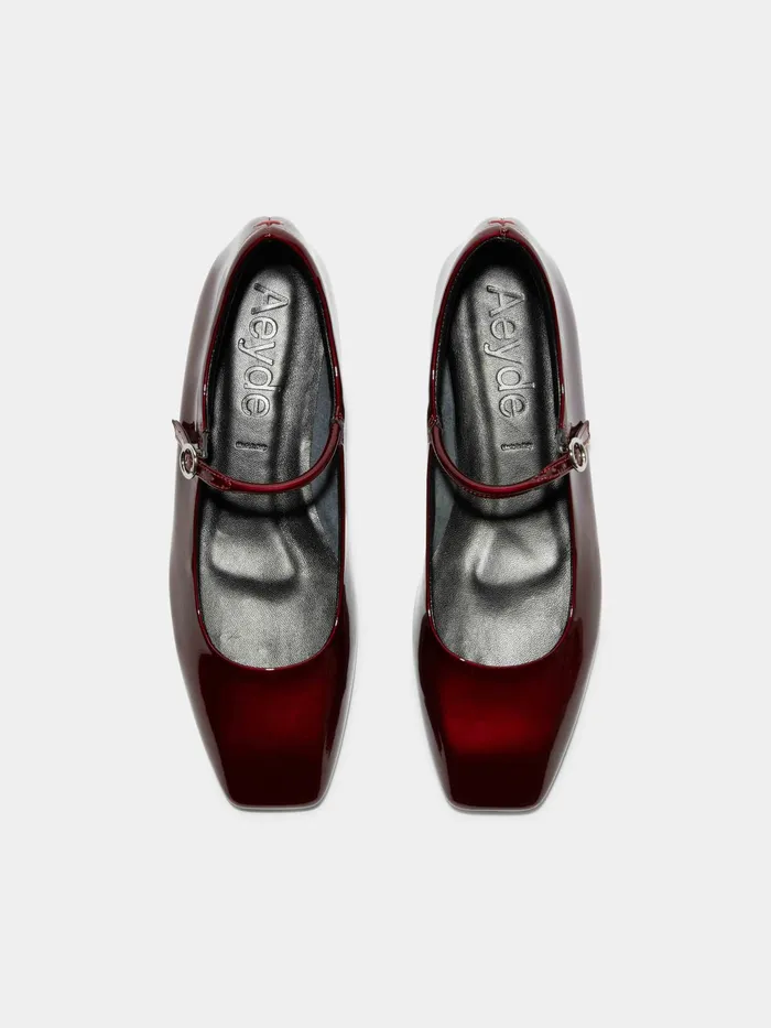 Women Uma Leather MaryJane Flats Aeyde Flats