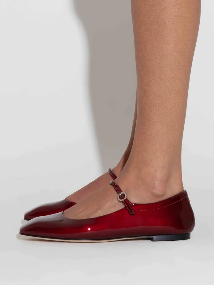 Women Uma Leather MaryJane Flats Aeyde Flats