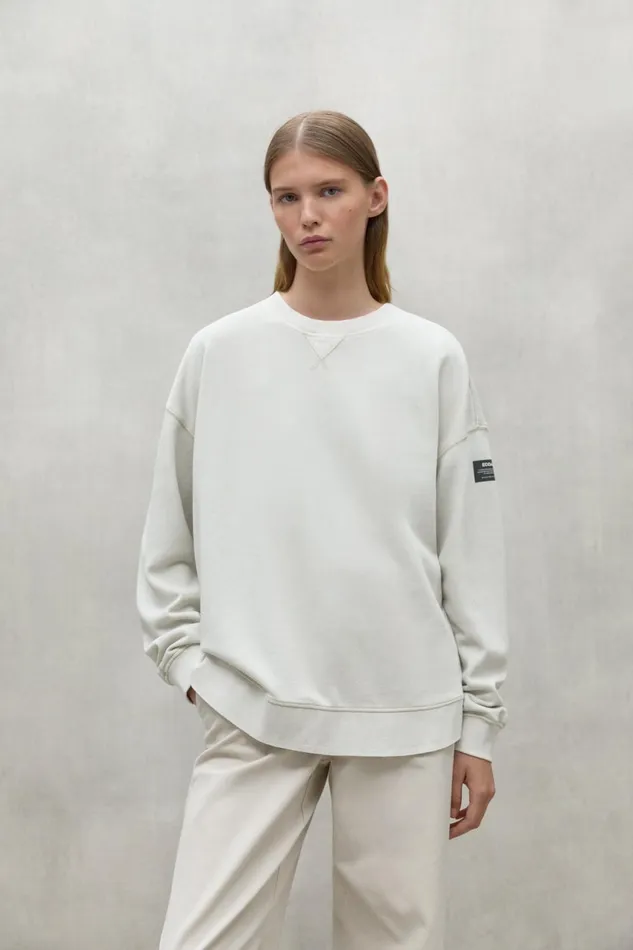 Women White Elvas Sweatshirt Ecoalf Sweatshirts