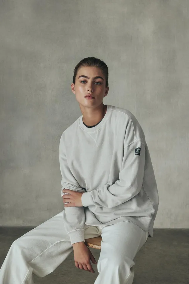 Women White Elvas Sweatshirt Ecoalf Sweatshirts