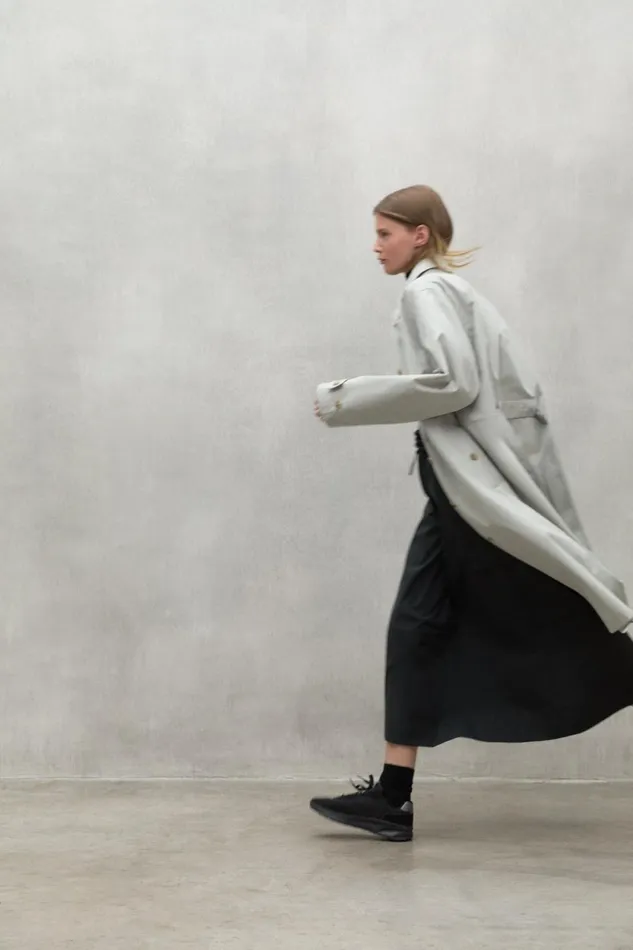 Women White Taga Trench Coat Ecoalf Coats And Jackets