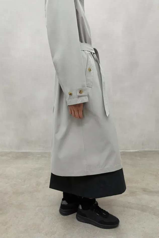 Women White Taga Trench Coat Ecoalf Coats And Jackets