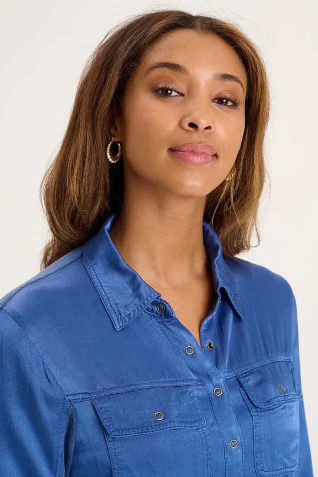 XCVI Sedgwick SnapUp Women ShirtsBlouses