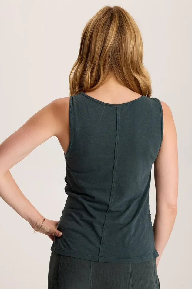XCVI Sherwin Scoop Neck Cinchable Tank Women Tanks