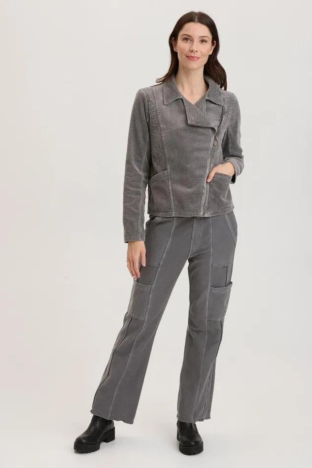 XCVI Voni Embroidered Moto Jacket Women Jackets