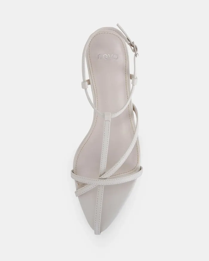 ZAGE CREAM Kitten Heels Party NOVO Shoes Women