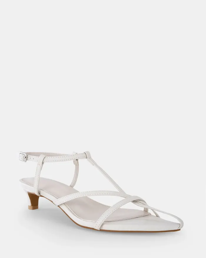 ZAGE CREAM Kitten Heels Party NOVO Shoes Women