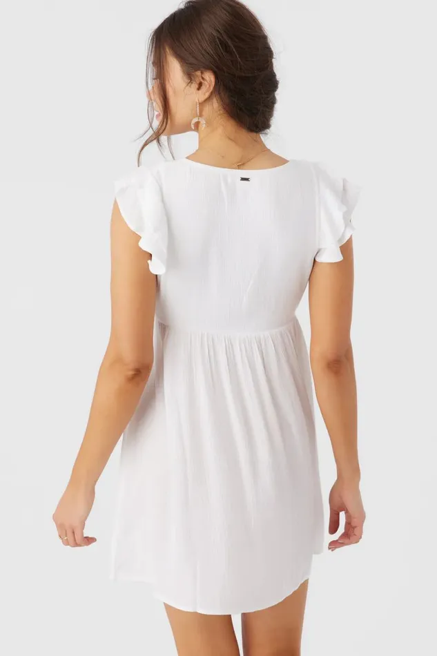 ZAINA SOLID SHORT DRESS White Women O039NEILL Clothing