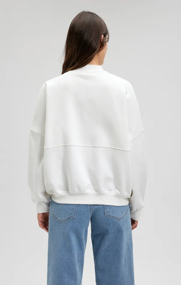 ZipUp Jacket In Antique White Women Mavi Jeans Loungewear ZipUp Jacket In Antique White Women Mavi Jeans Loungewear