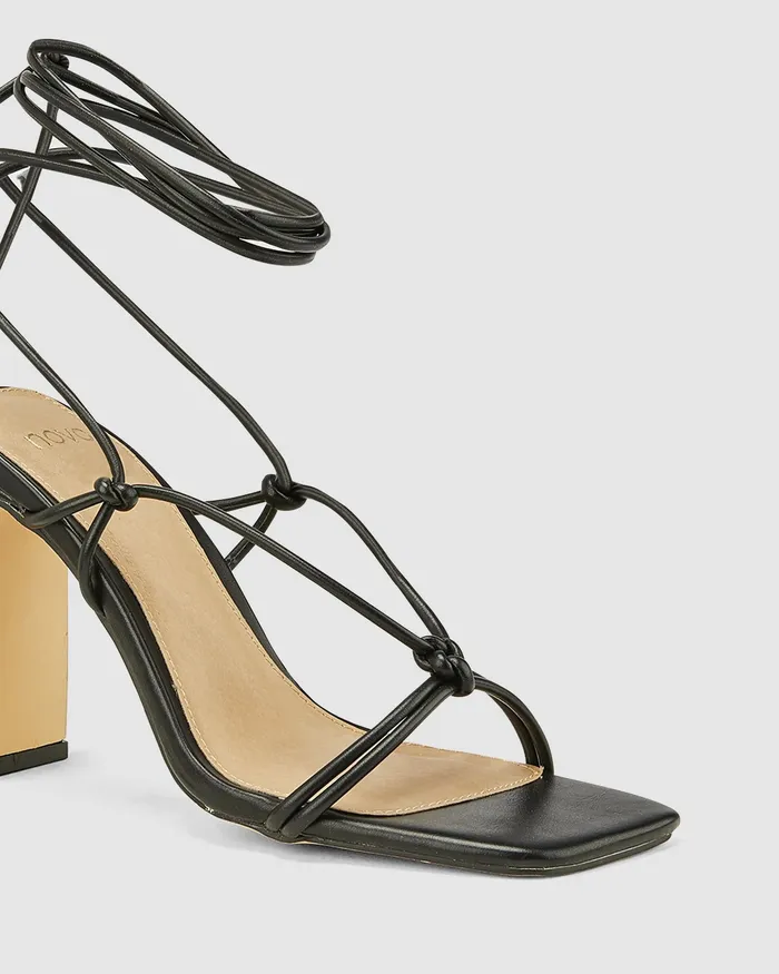 ZIVA BLACK High Heels Women Party NOVO Shoes